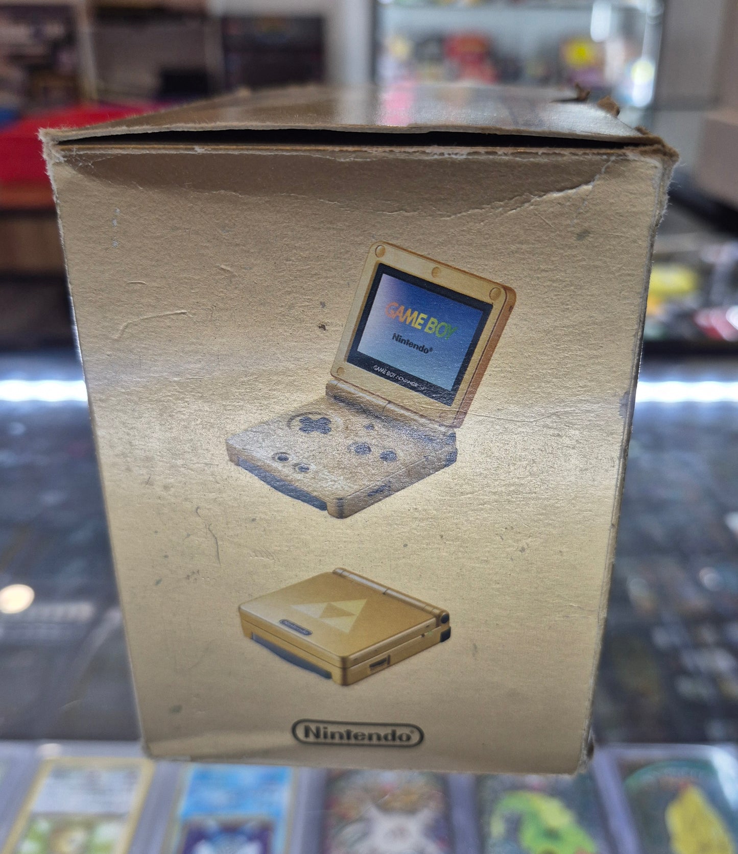 Nintendo Gameboy Advance SP Zelda Gold Limited Edition PAL Version C.I.B