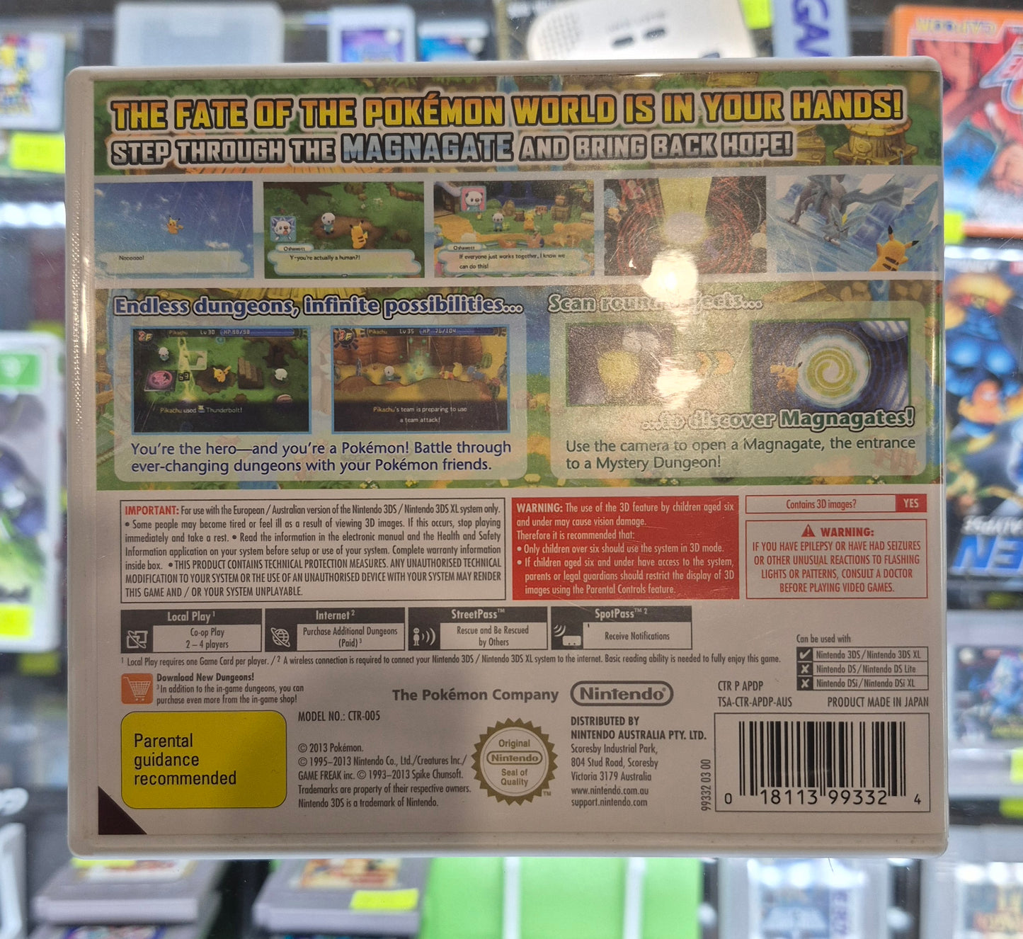 Pokemon Mystery Dungeon: Gates to Infinity (Nintendo 3DS, 2DS) AUS PAL Complete