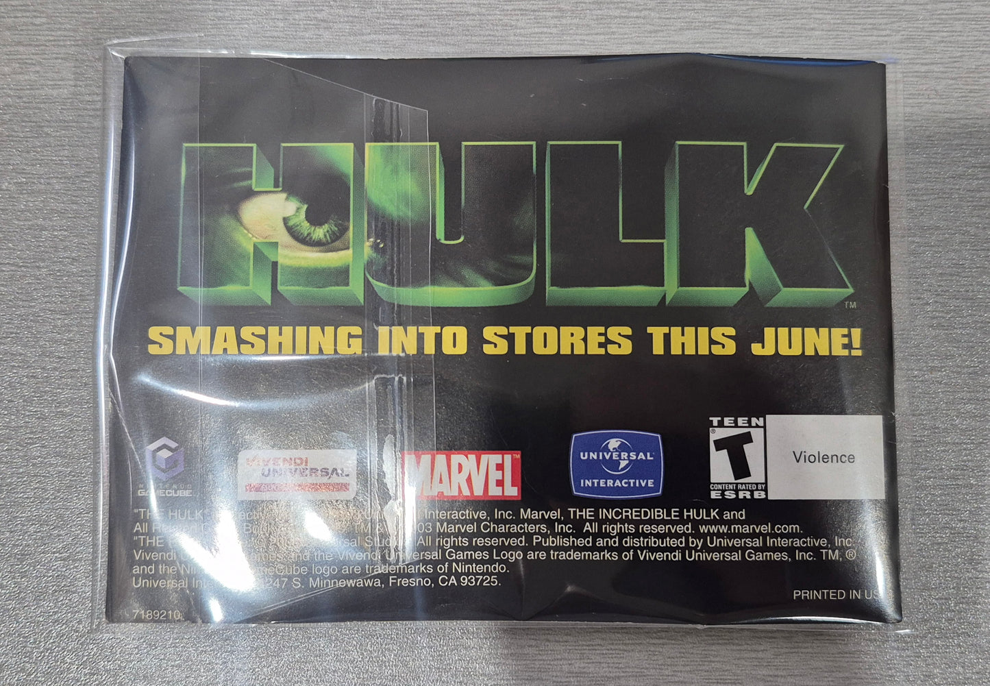 The Incredible Hulk USA (Nintendo Game Boy Advance, 2003) Tested + Instructions
