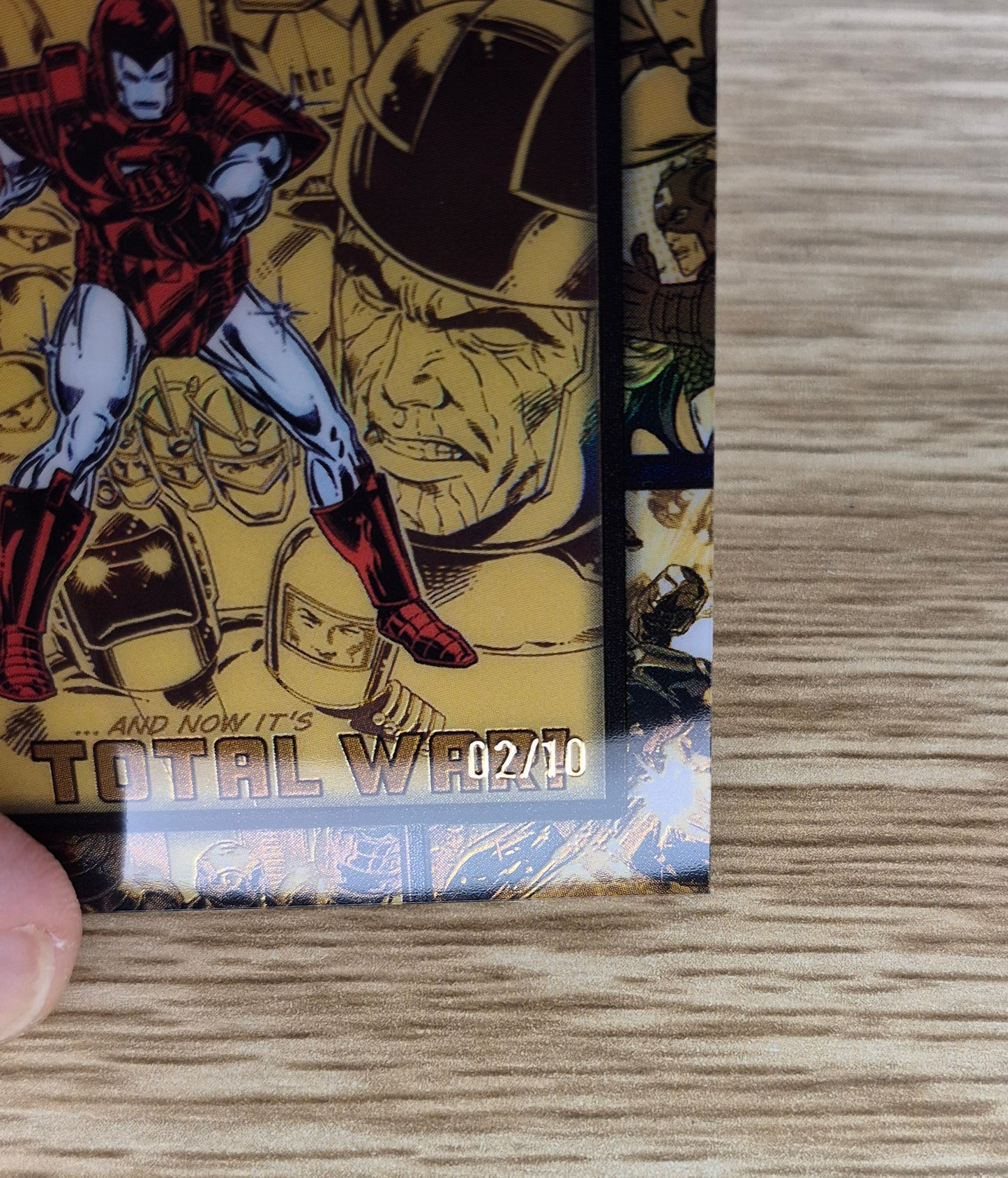 Marvel Topps Chrome 2025 GRAIL CARD IM-5 IRON MAN GOLD BLACK 02/10 !!