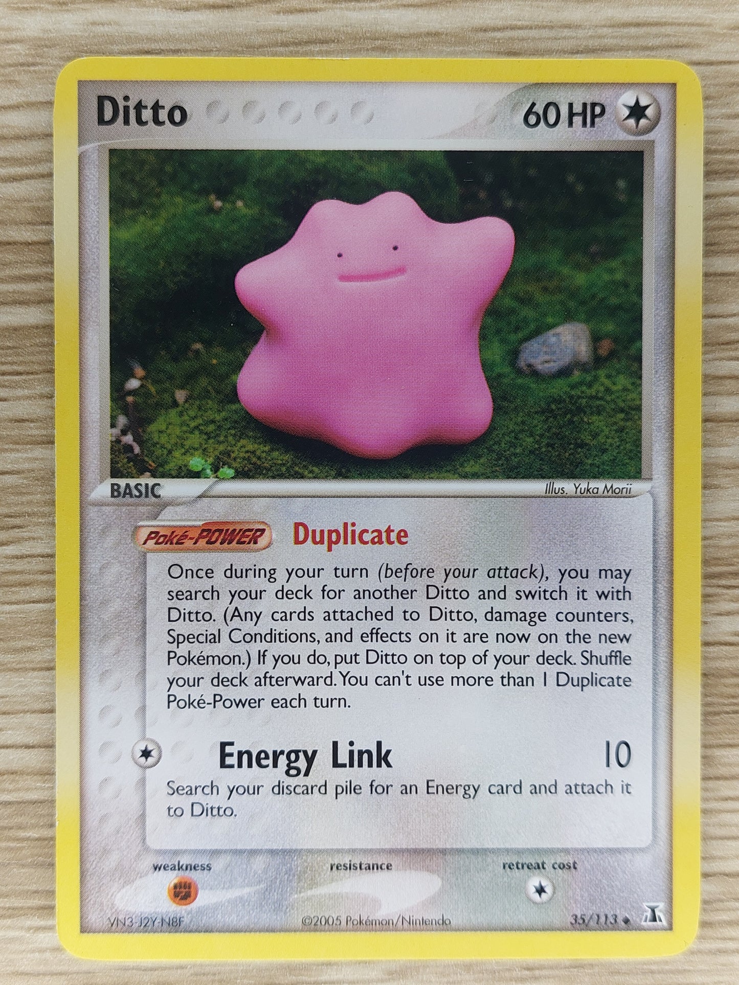 Pokemon 2005 Ditto EX Delta Species 35/113