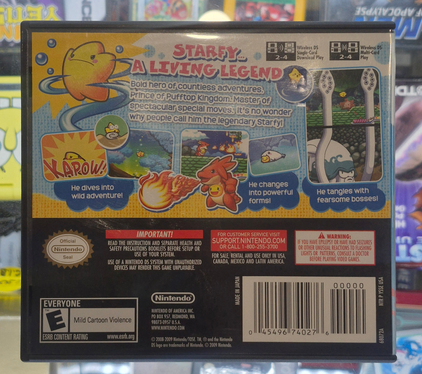 The Legendary Starfy (Nintendo DS, 2009) Authentic Complete In Box US Version