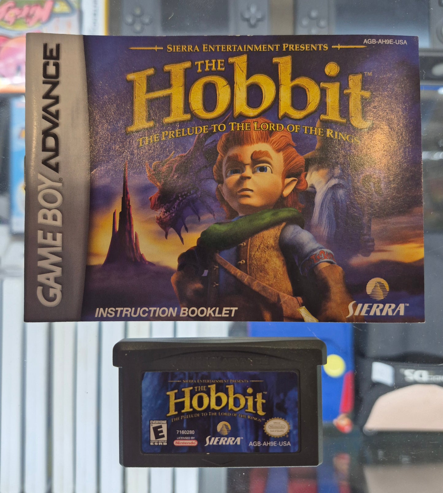 The Hobbit (Nintendo GameBoy Advance, 2003, GBA)Cart USA Tested + Manual