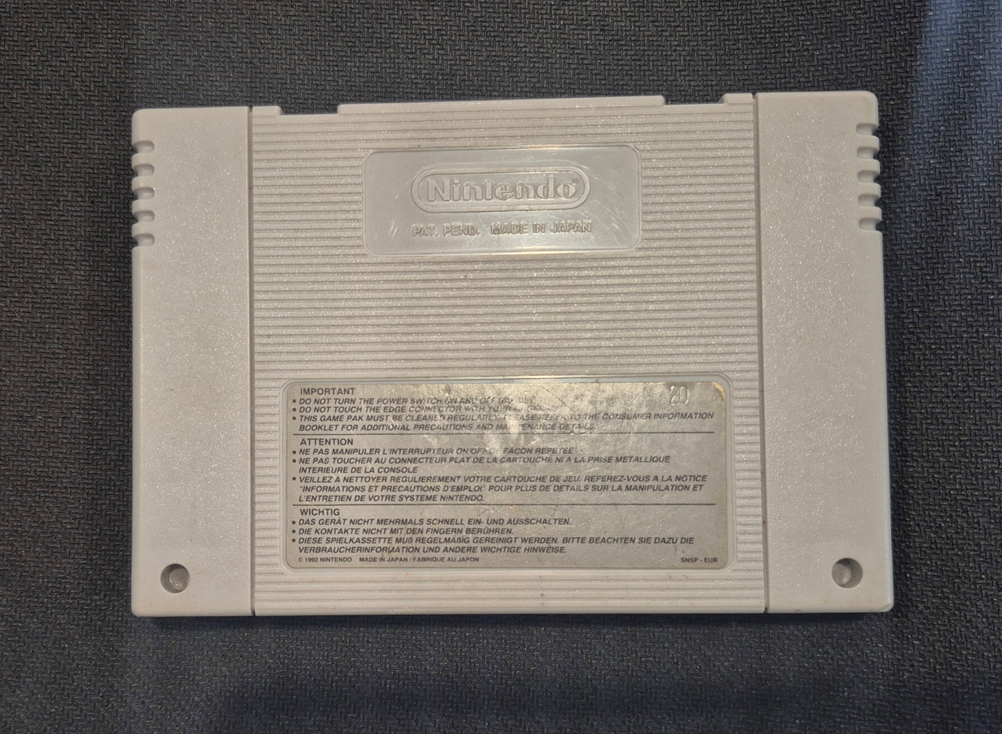 Nintendo SNES Capcom Breath of Fire 2 Cart Tested & Cleaned