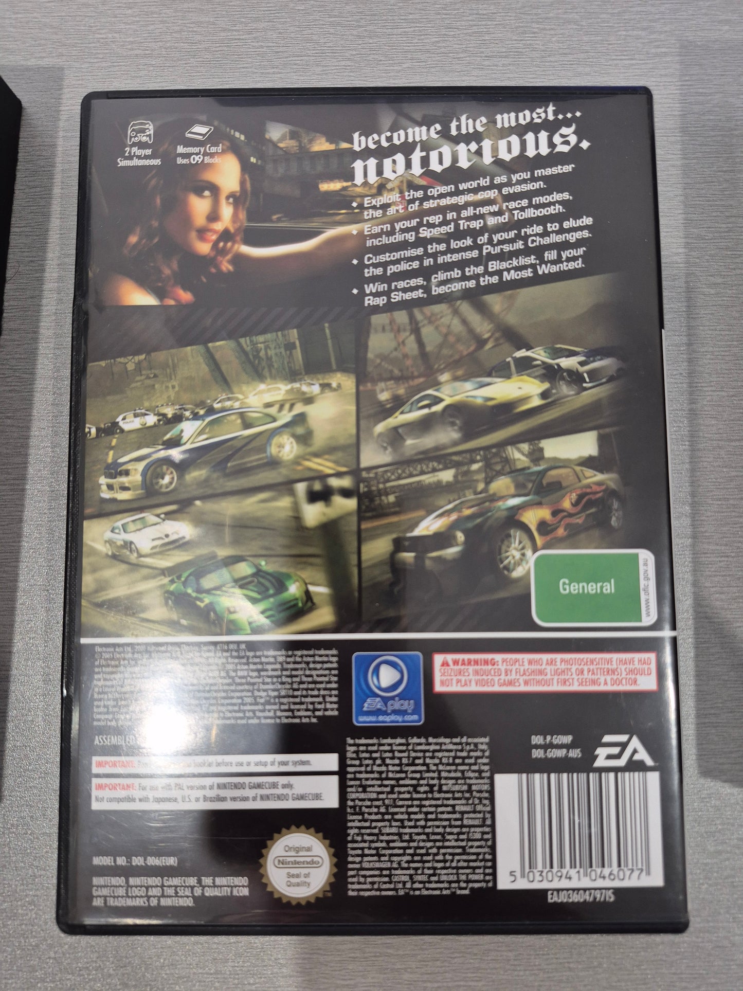Nintendo Gamecube Need for Speed Most Wanted In Box