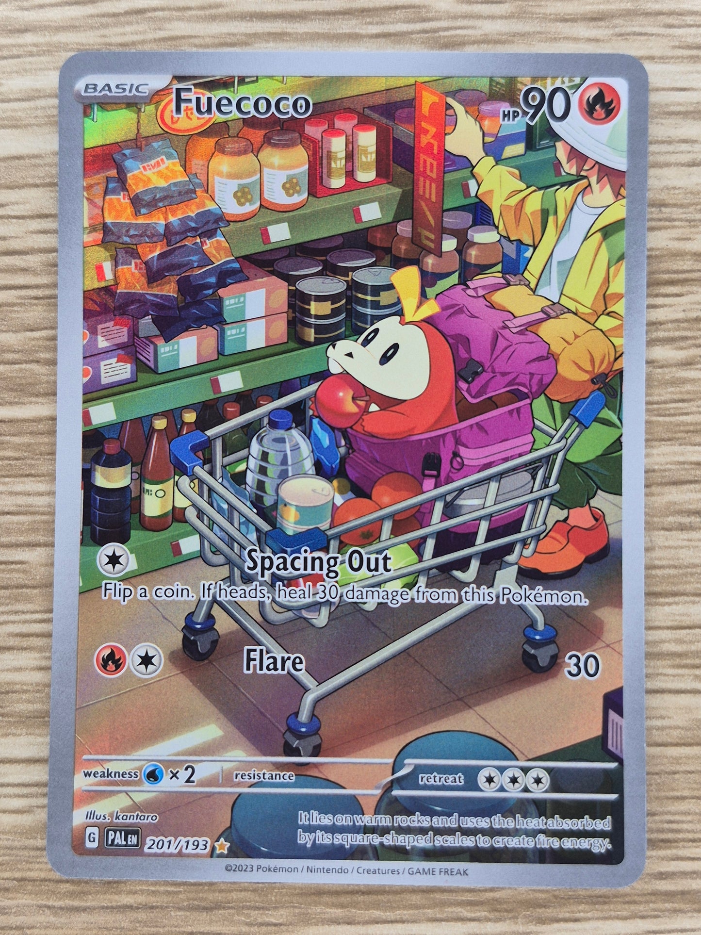 Fuecoco 201/193 Paldea Evolved (PAL) Illustration Rare Pokemon Card