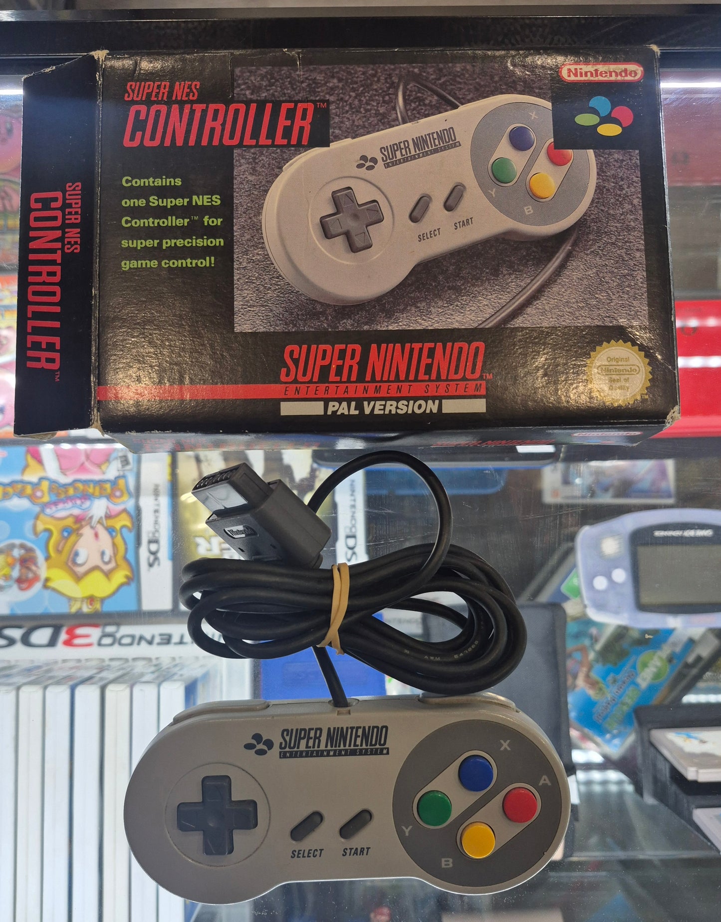 Nintendo Super Nes Controller In Box Tested Excellent Condition