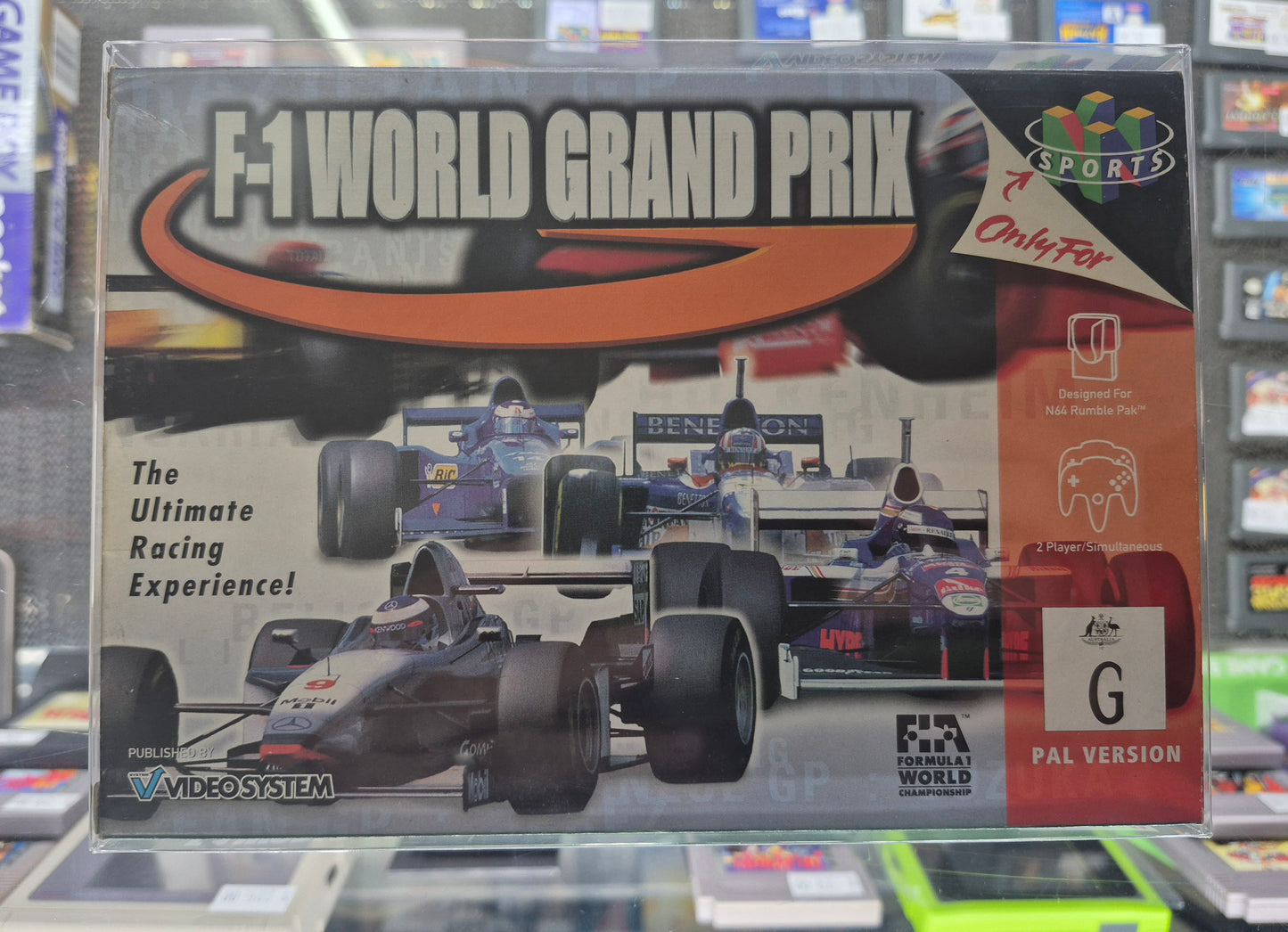 1998 Nintendo N64 F-1 World Grand Prix Complete in Box Cart like New