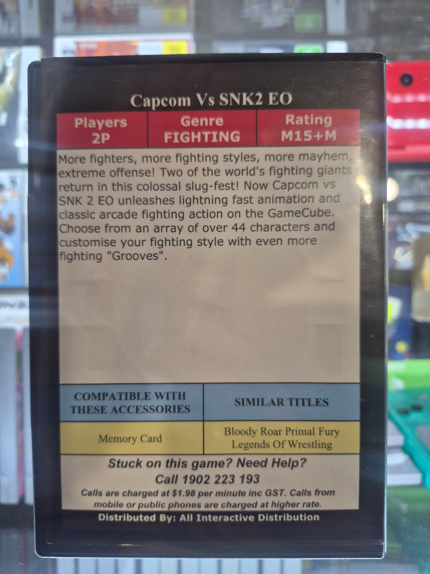 Capcom vs SNK 2: EO Nintendo GameCube Game PAL EX RENTAL GC.