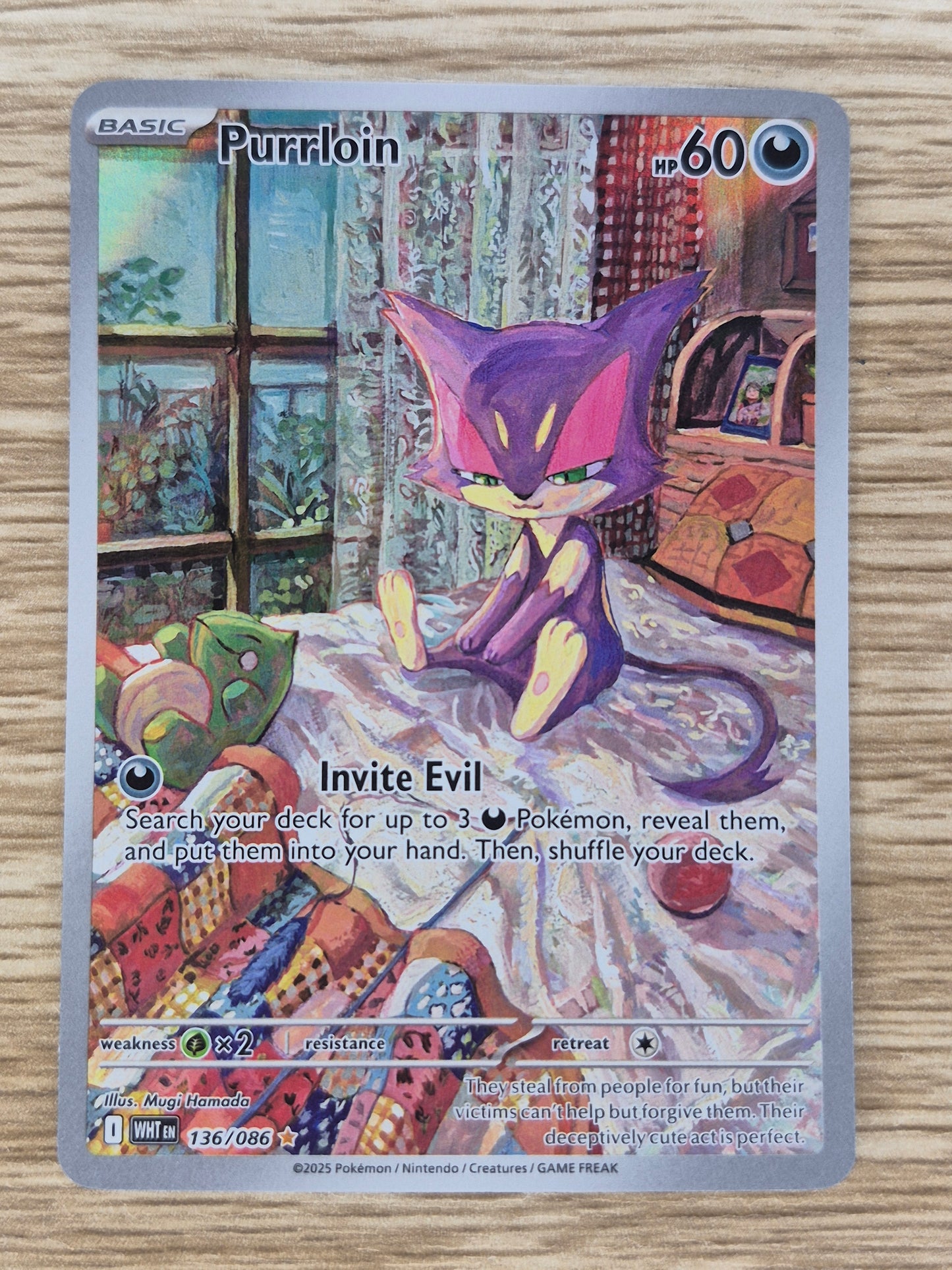 Purrloin 136/086 Illustration Rare - Pokémon TCG - Scarlet & Violet White Flare