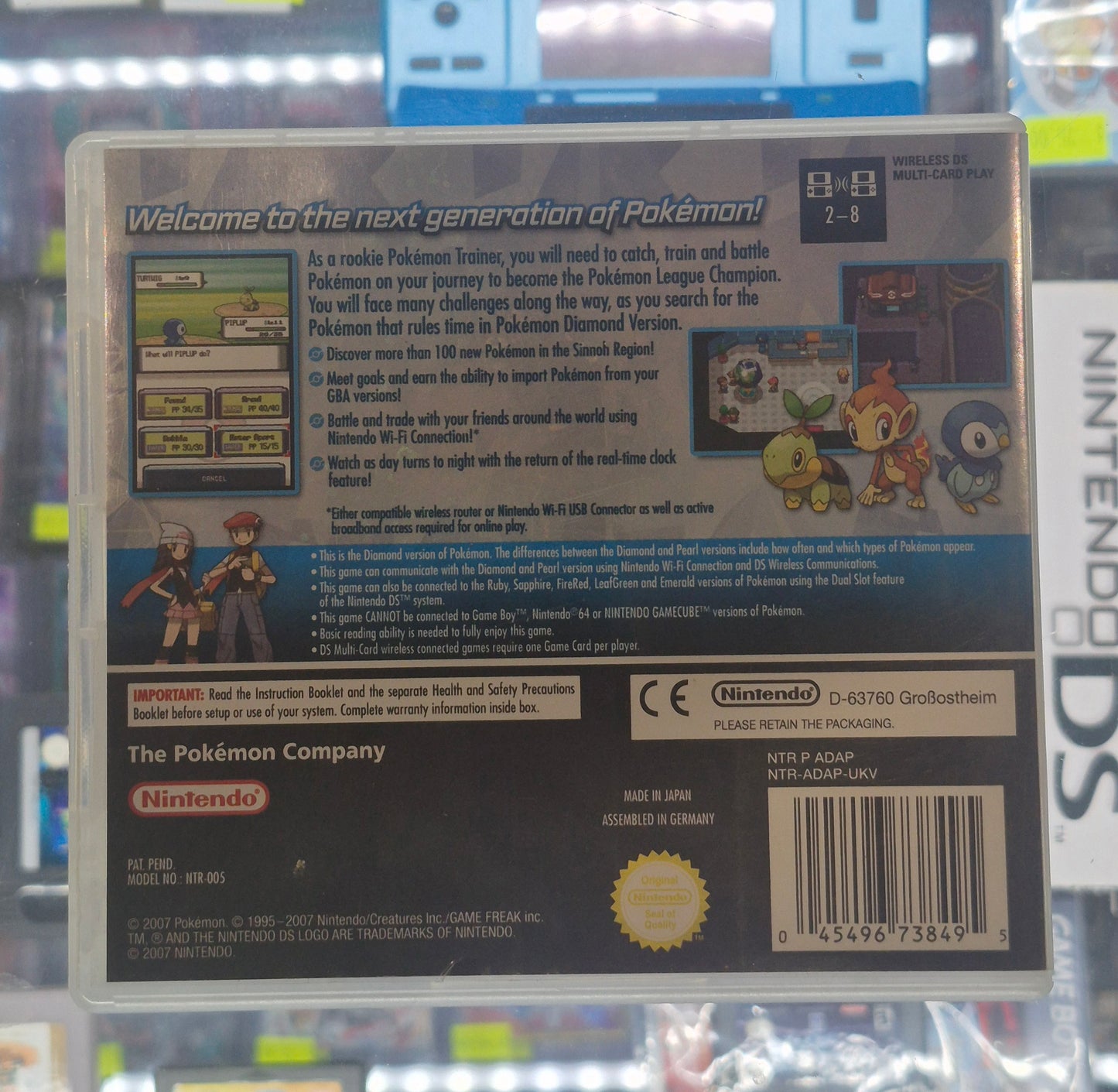 2007 Pokémon: Diamond Version - Nintendo DS - VGC AUS PAL Tested inc.Instructions