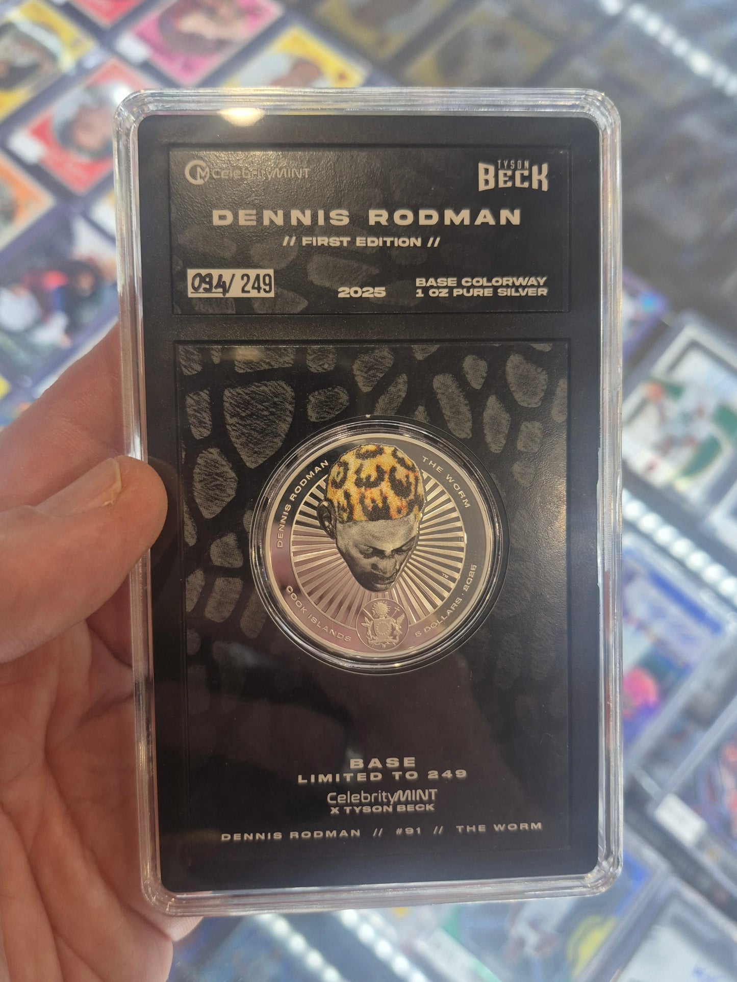 Celebrity Mint X Tyson Beck Limited Series Dennis Rodman 1st Edition Silver Coin