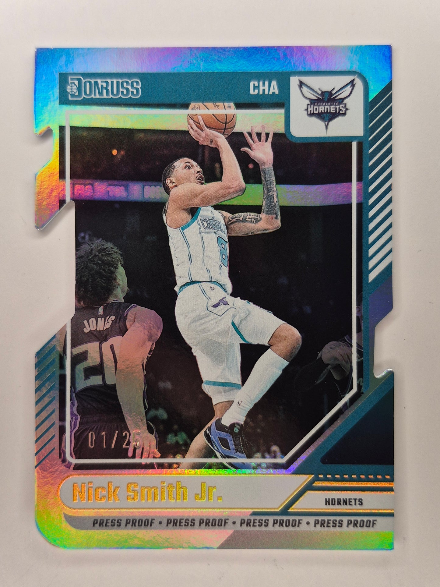 2024-25 Panini Donruss Basketball #104 Nick Smith Die Cut Press Proof 01/25 !