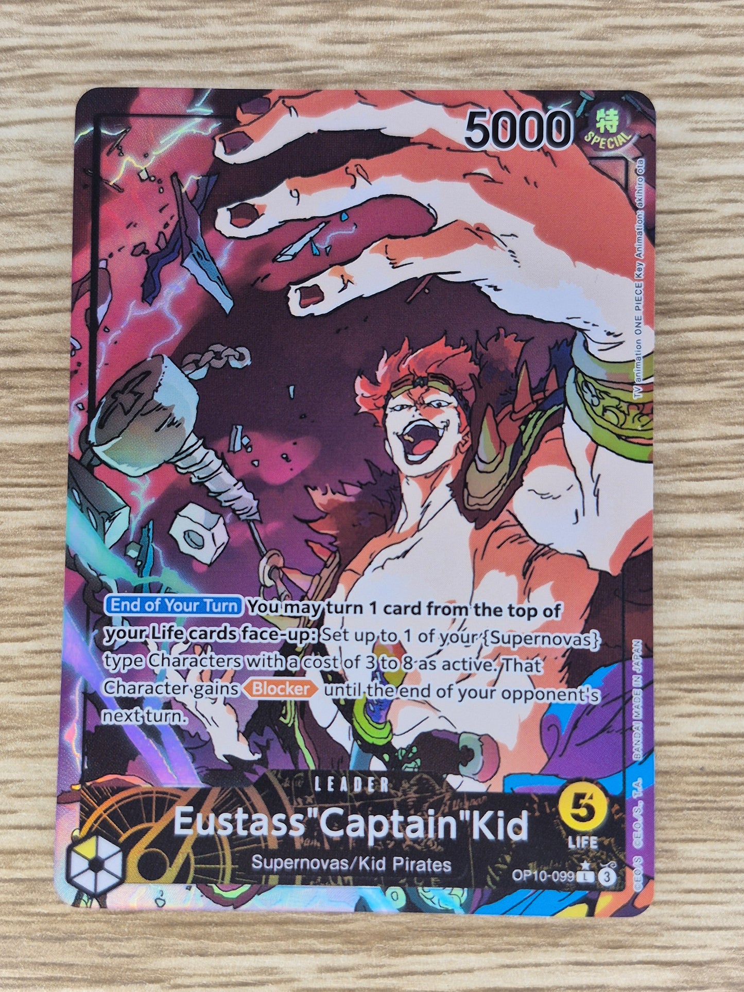 Eustass "Captain" Kid Leader Parallel Alt Art OP10-099 - One Piece Royal Blood
