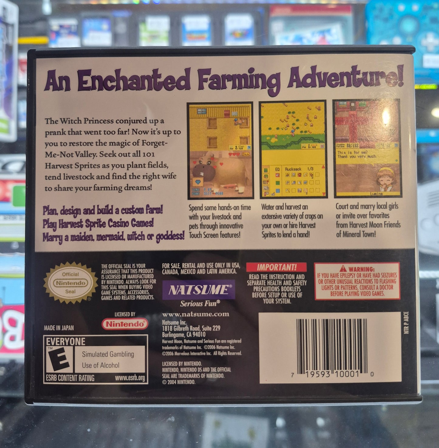 Nintendo DS Harvest Moon Game CIB Rare USA Tested VGC