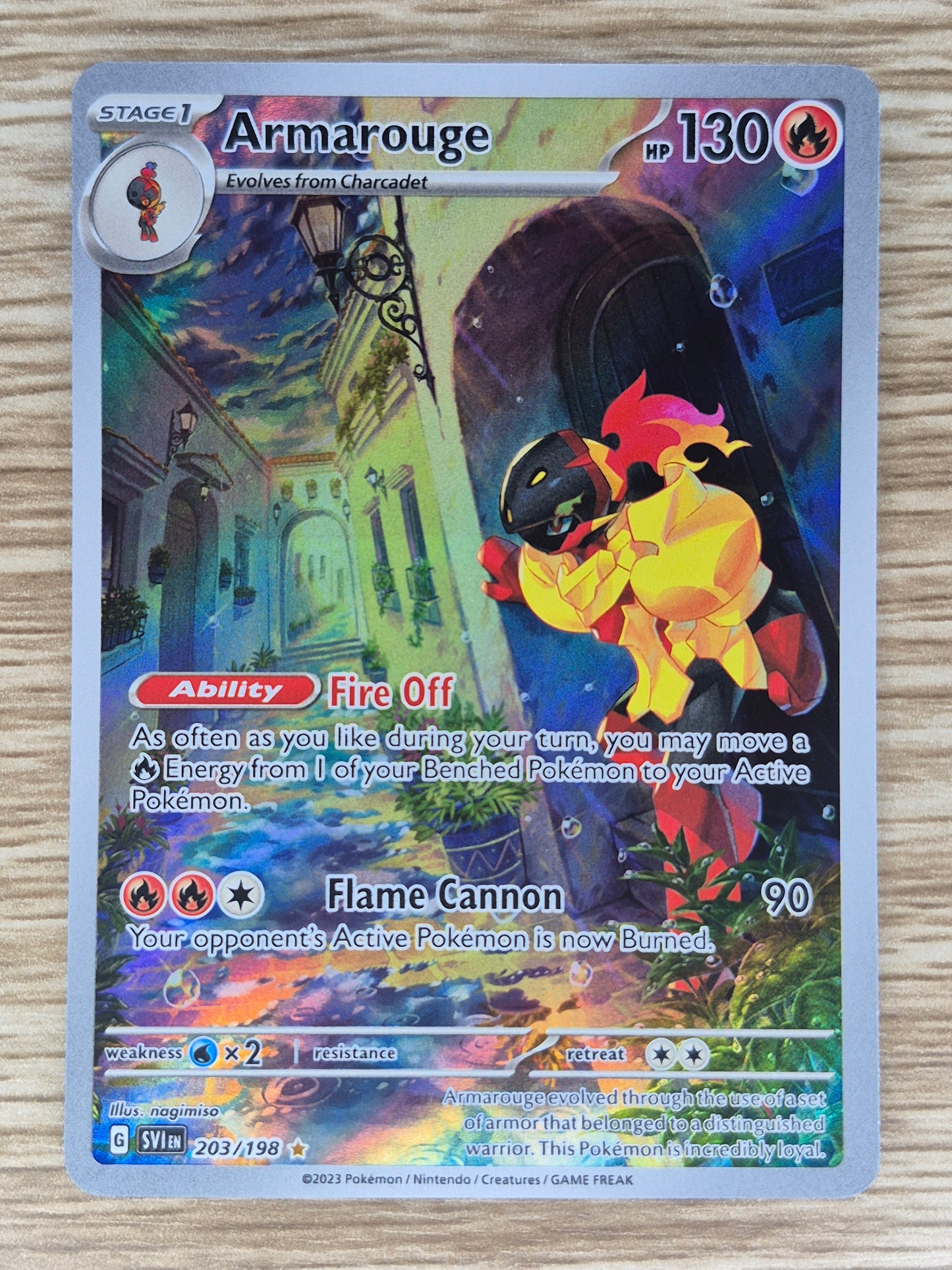 Armarouge 203/198 - Illustration Rare Scarlet & Violet Base Pokemon TCG