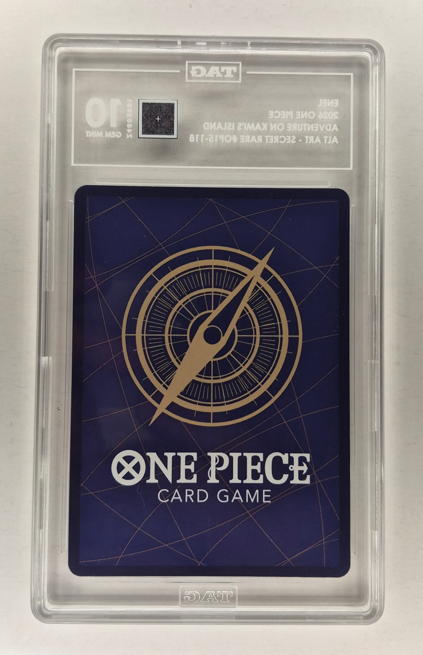 2026 One-Piece Enel SEC Alt Art OP15-118 Adventure on Kami's Island TAG 10