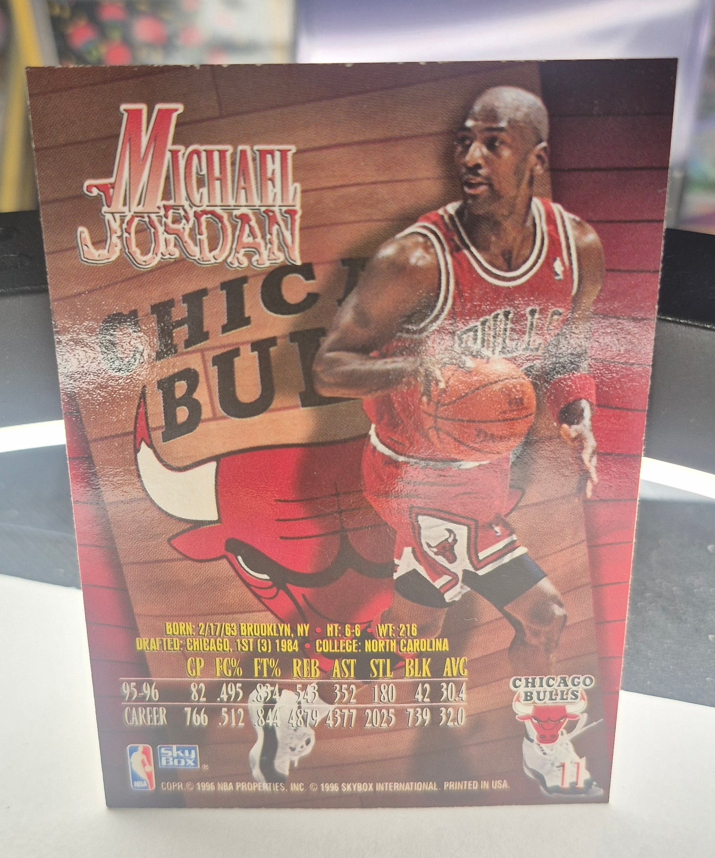 1996-19 Skybox Z-Force Basketball Michael Jordan LP