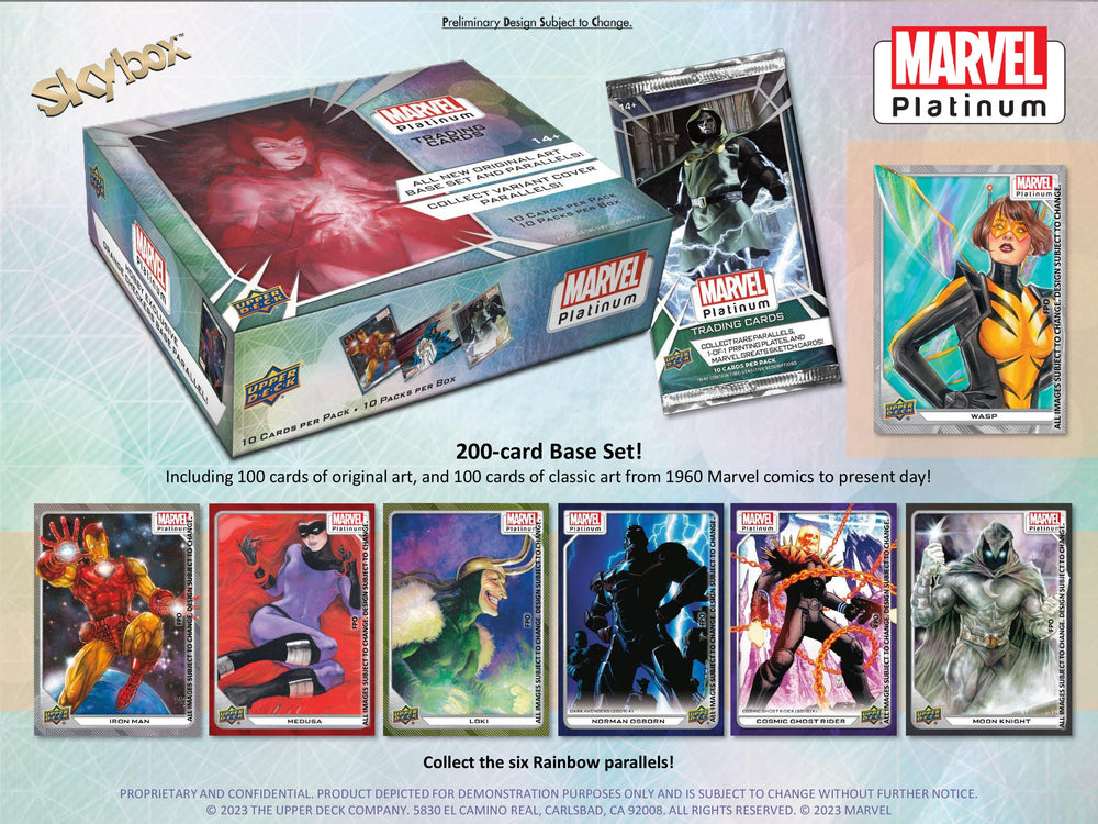 2023 UPPER DECK MARVEL PLATINUM HOBBY BOX