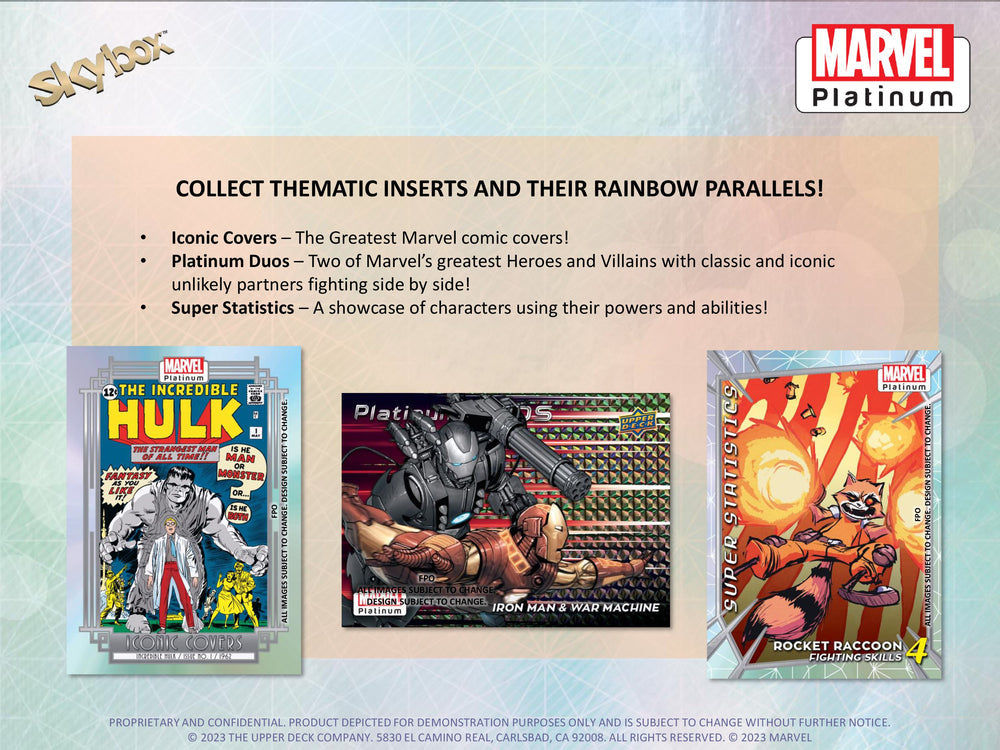 2023 UPPER DECK MARVEL PLATINUM HOBBY BOX