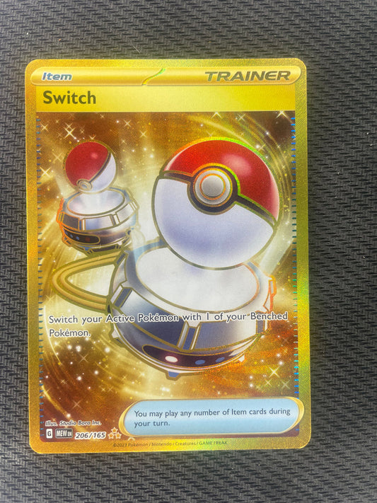 2023 Pokemon 151   206/165 Switch Gold Hyper Rare