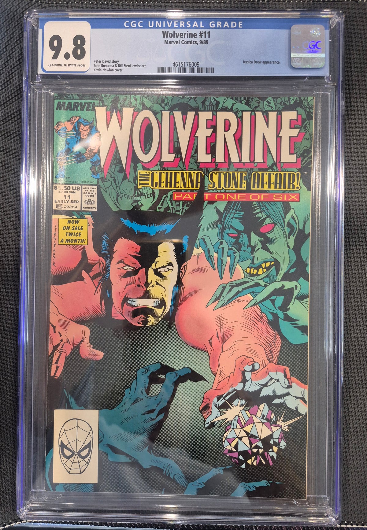 Wolverine #11 Marvel Comics 9/89 CGC 9.8 Jessica Drew Appearance
