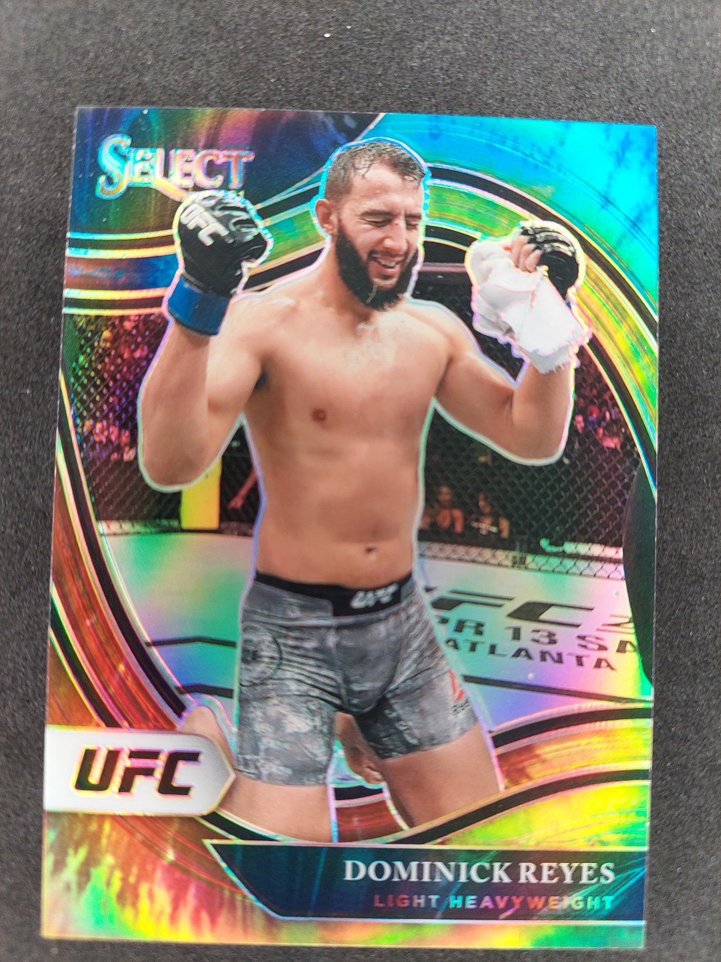 2021 Panini Select UFC Octagonside Tie Dye Dominick Reyes 01/25