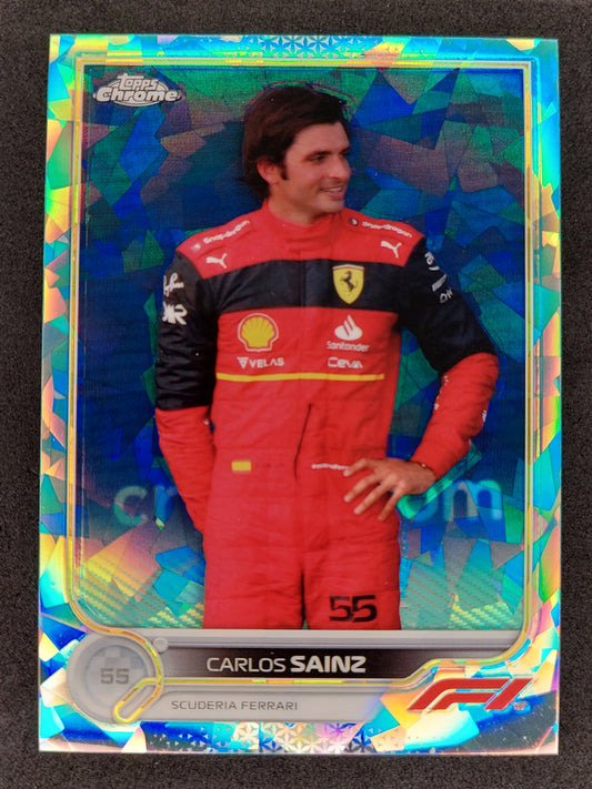 2022 Topps Chrome Formula 1 Sapphire #32 Aqua Carlos Sainz /99