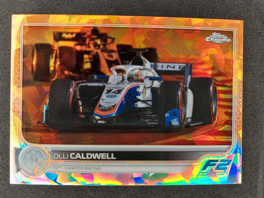 2023 TOPPS F1 Sapphire #141 Olli Caldwell F2 Orange  03/25