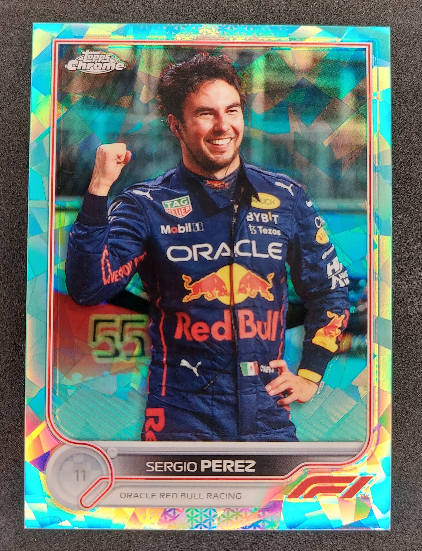 2022 Topps Chrome Sapphire Formula 1  Aqua Refractor #22 SERGIO PEREZ 30/99