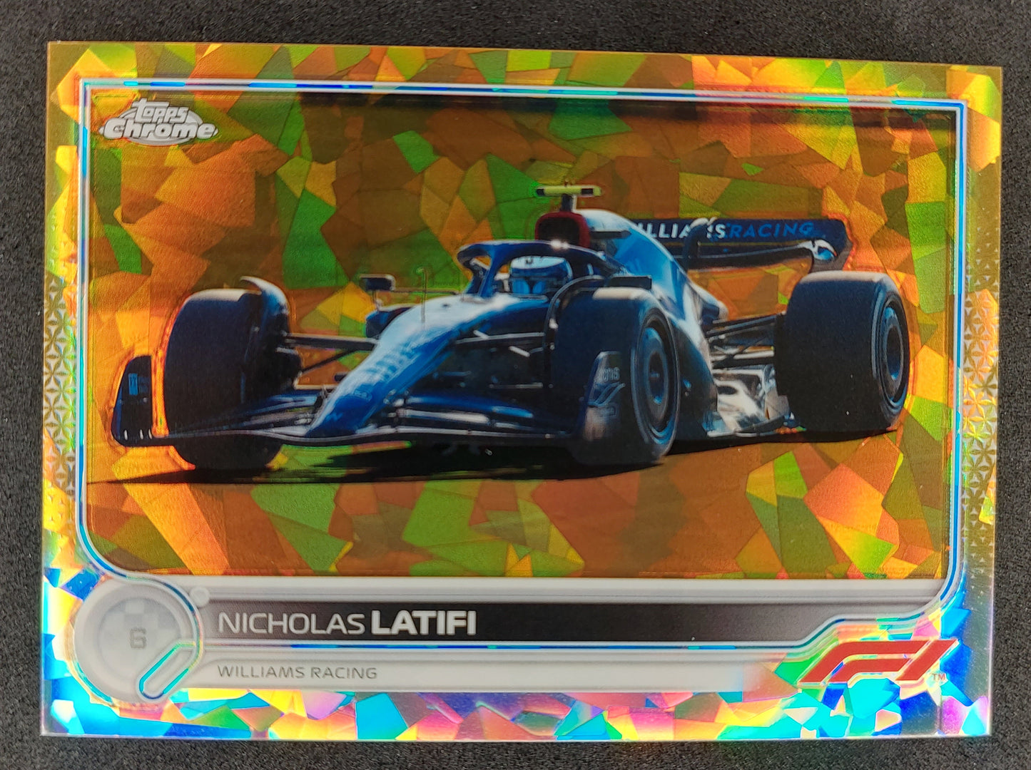 2022 TOPPS CHROME F1 SAPPHIRE NICHOLAS LATIFI #52 GOLD 16/50