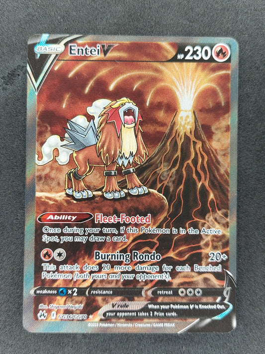 Pokemon Crown Zenith Galarian Gallery Entei V GG36/GG70