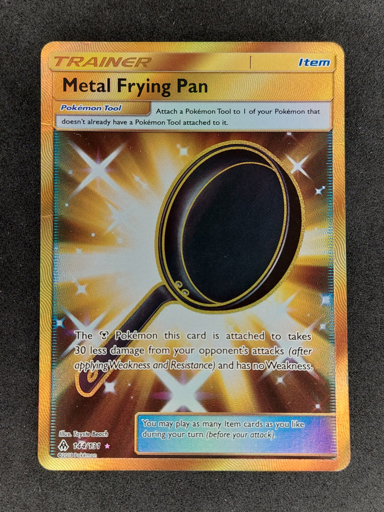 2018 Pokemon Forbidden Light Trainer Metal Frying Pan Gold 144/131