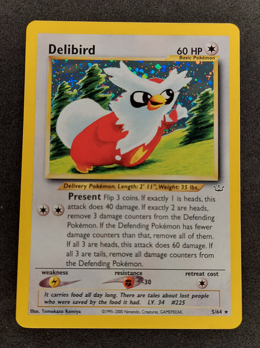 1999 Pokemon WOTC Neo Revelation Delibird Holo 5/64