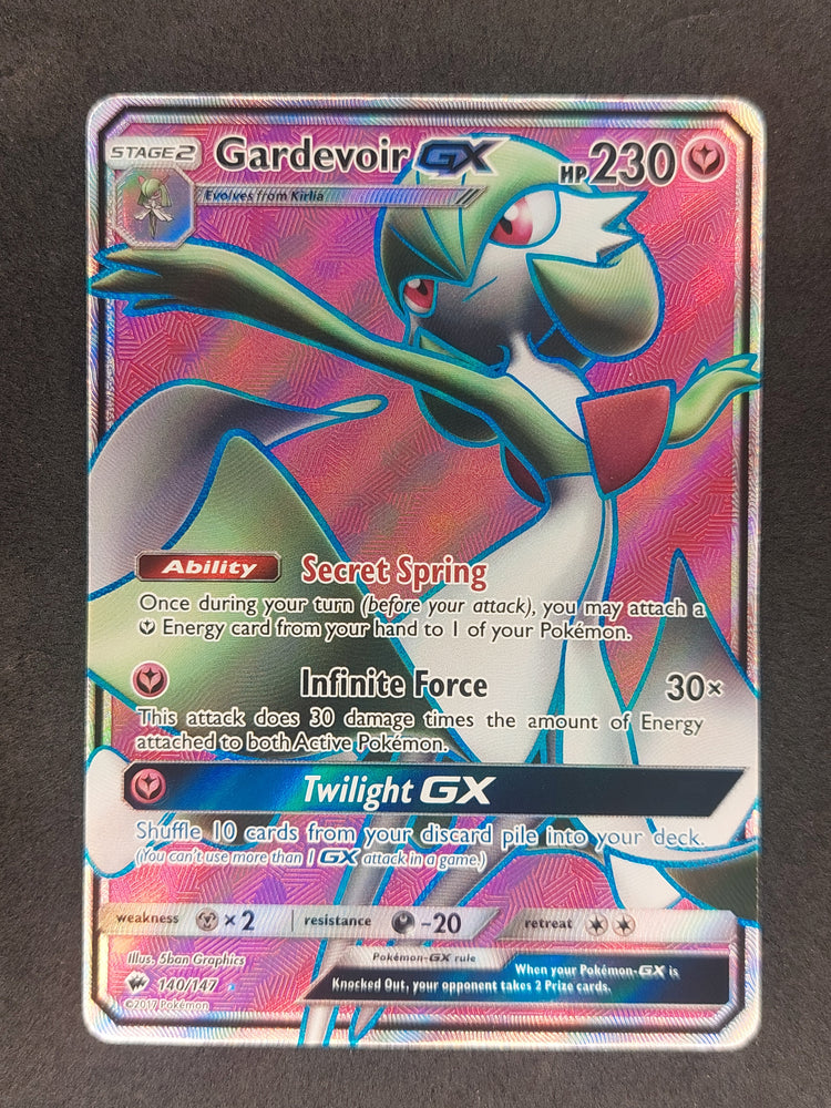 2017 Pokemon Sun & Moon Burning Shadows 140/147 Gardevoir GX Full Art LP