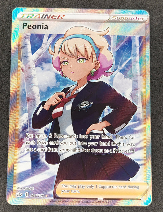 2021 Pokemon Chilling Reign 196/198 Trainer Peonia Full Art