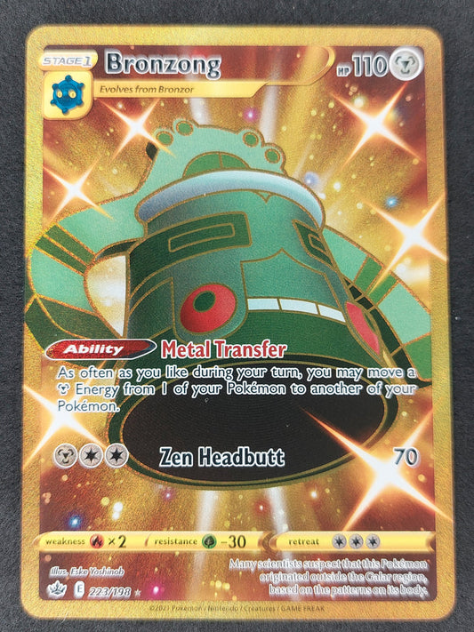 2021 Pokemon Chilling Reign 223/198 Bronzong Gold Secret Rare