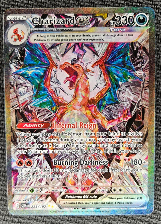 2023 Pokemon SV Obsidian Flames 223/197 Charizard Ex SAR