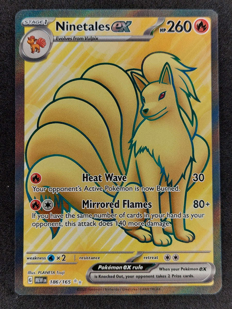 2023 Pokemon 151 Ninetales EX Double Rare 186/165