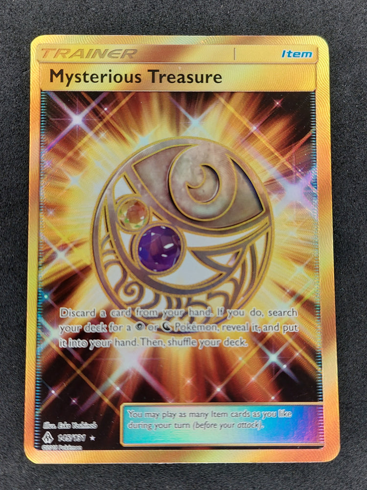 2018 Pokemon Forbidden Light 145/131 Trainer Mysterious Treasure Gold Secret Rare