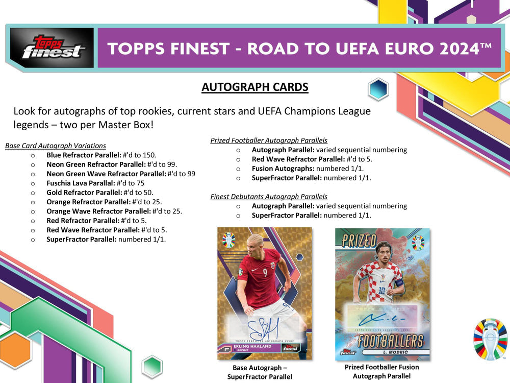 2024 TOPPS FINEST ROAD TO UEFA SOCCER HOBBY BOX