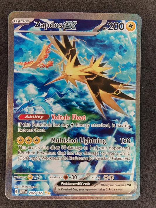 2023 Pokemon 151 Zapdos EX Special Illustration Rare 202/165