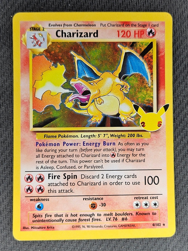 2021 Pokemon Celebrations 4/102 Charizard Holo Rare