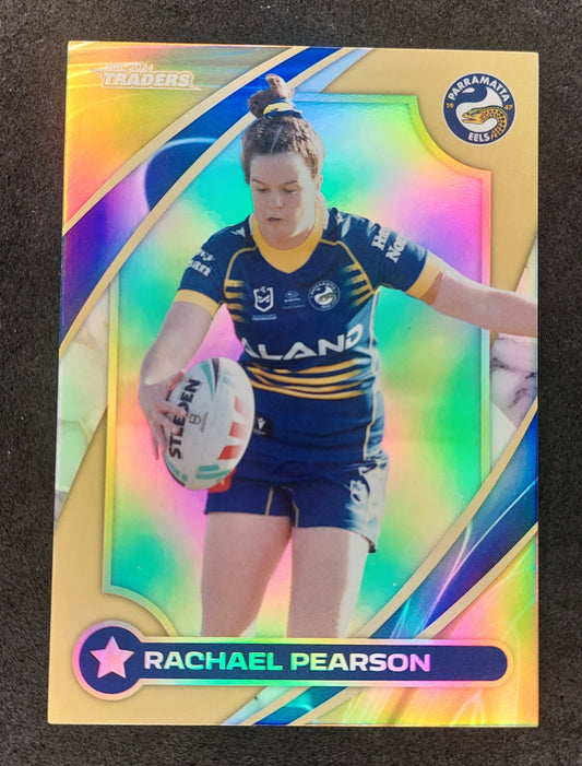 2024 NRL TRADERS TITANIUM  Rachael Pearson Womens Gold
Special WG 41/60 (052/210)