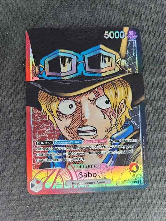 One Piece TCG Awakening of the New Era OP05-001 Sabo Leader Alternative Art