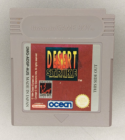 Nintendo Gameboy Cartridge - Desert Strike - VGC Tested AUS PAL CART.