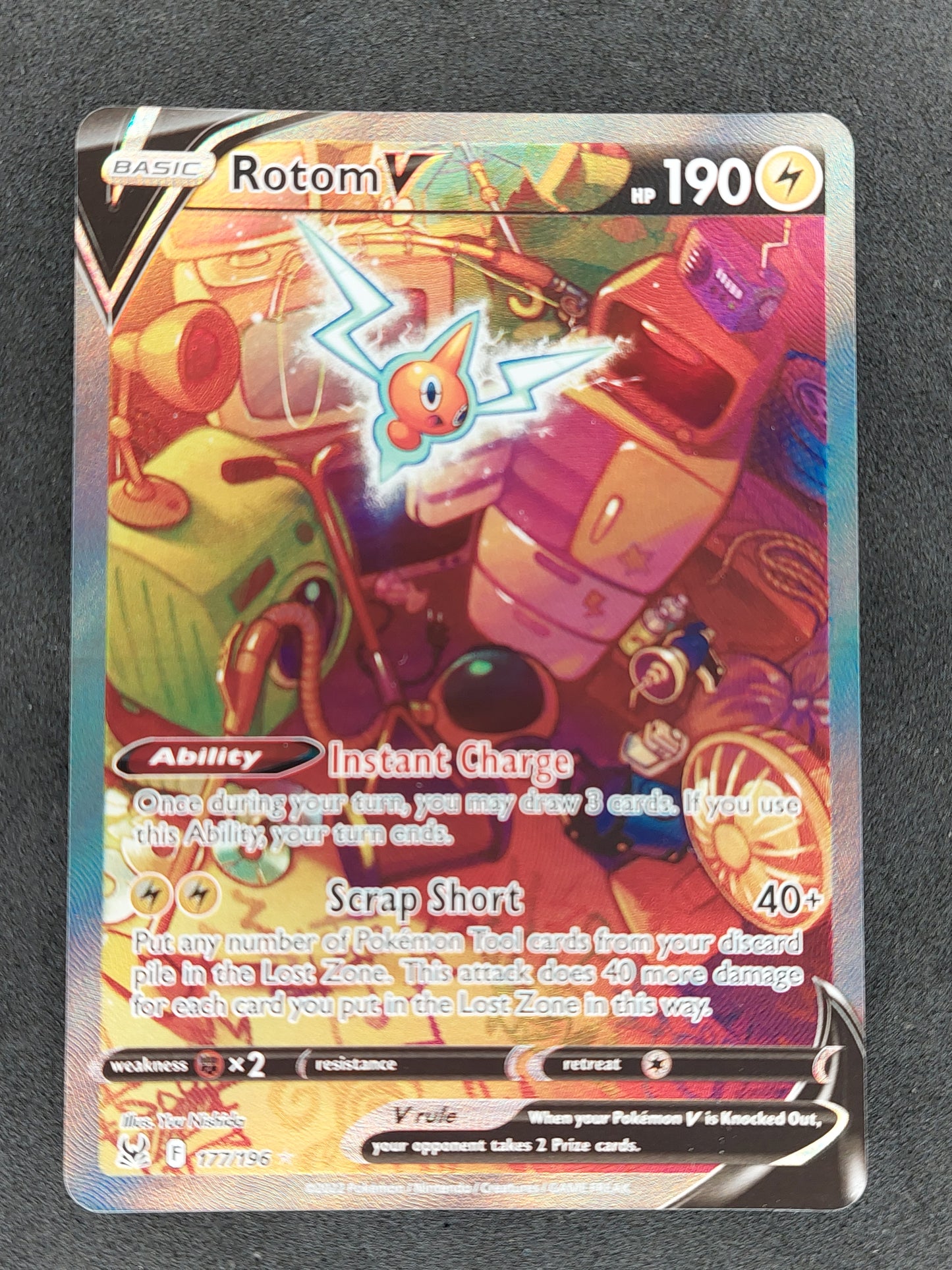 2023 Pokemon Lost Origin 177/196 Rotom V Alt Art