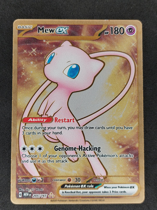 2023 Pokemon 151 Premium Collection 205/165 Mew EX Gold Metal Promo