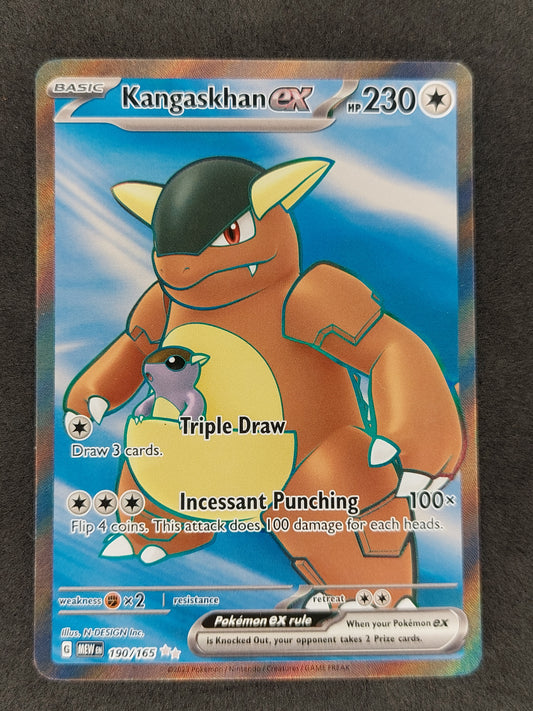 2023 Pokemon S&V 151 Kangaskhan EX Ultra Rare Full Art 190/165