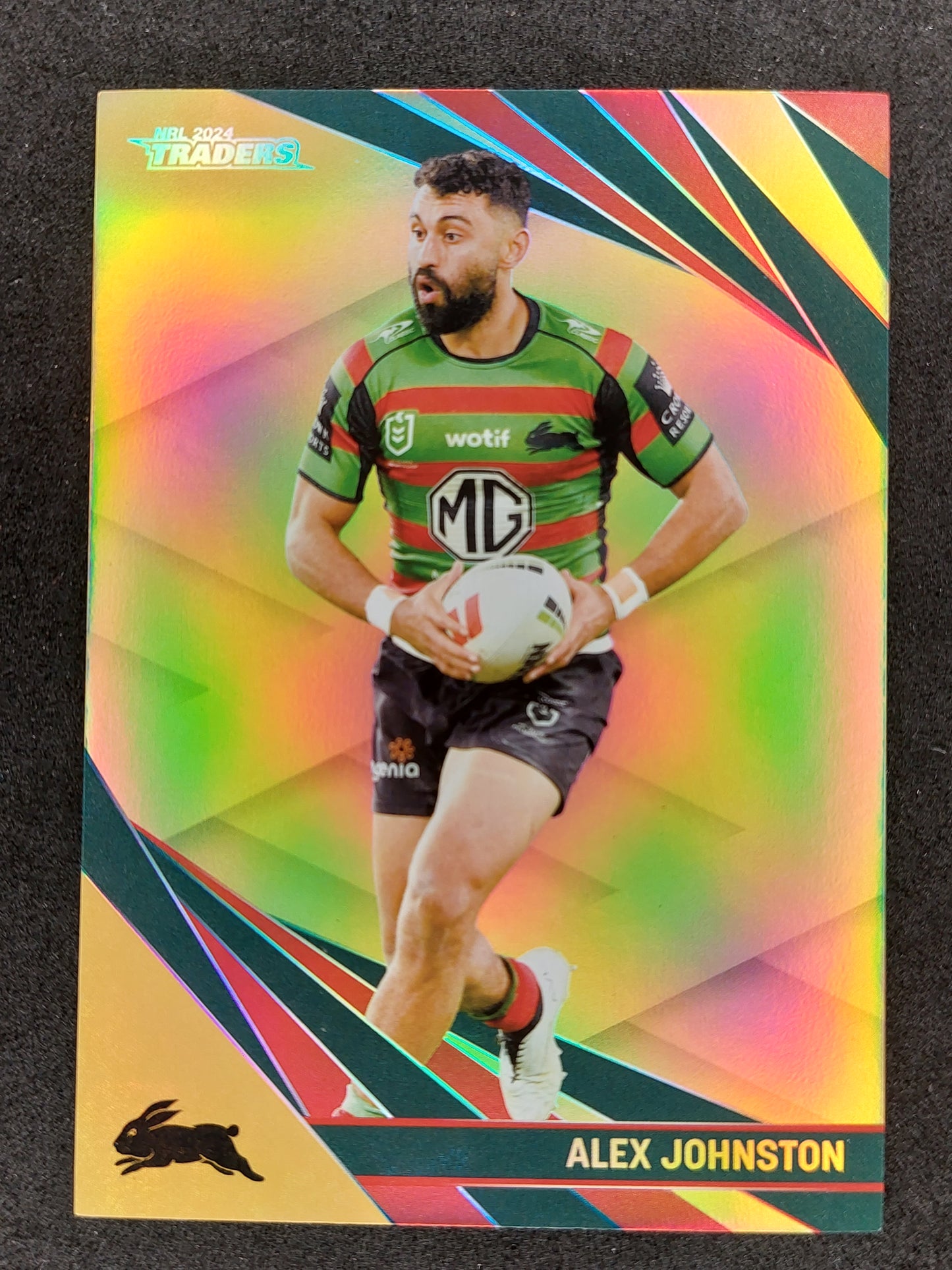 2024 NRL TRADERS TITANIUM GS 113 Gold Special Alex Johnston 75/82